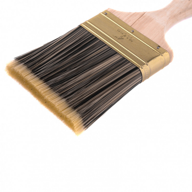 Кисть плоская Golden 4&quot;, искусственная щетина, деревянная ручка MTX