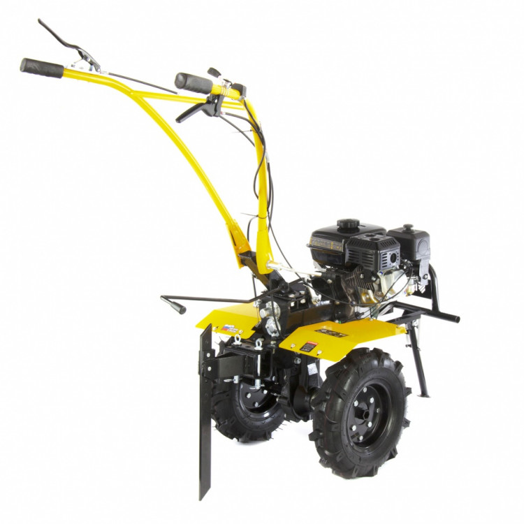 Мотоблок DPT-270X, 7 л.с., дисковое сцепление, ширина 90 см, глубина 35 см, фрез 3х4, ВОМ, передачи 2В/1Н Denzel