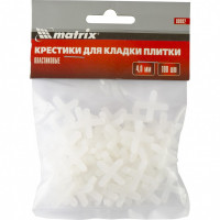 Крестики, 4,0 мм, для кладки плитки, 100 шт Matrix