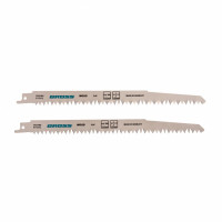 Полотна по дереву для сабельной пилы 4052 - S1531L, 210 x 5-6,5 мм, фигурный рез, 2 шт. Gross