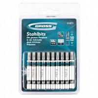 Набор бит Torx25 х 50, сталь S2, 10 шт. Gross