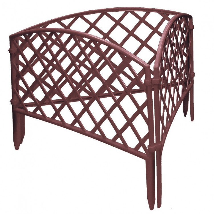 Забор декоративный &quot;Сетка&quot;, 24х320 см, терракот, Россия Palisad