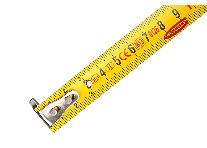 Рулетка &quot;Ergonomisch&quot;, 5 м x 19 мм, магнитный обрезиненный зацеп Gross