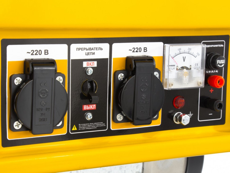 Генератор бензиновый GE 4000, 3,5 кВт, 220 В/50 Гц, 15 л, ручной старт Denzel