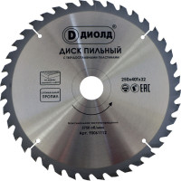Пильные диски по дереву Диолд 250x40Tx32 мм