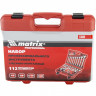 Набор слесарно-монтажный с квадратами 1/4, 1/2 и 5/16&quot;, 112 предметов Matrix ProFI