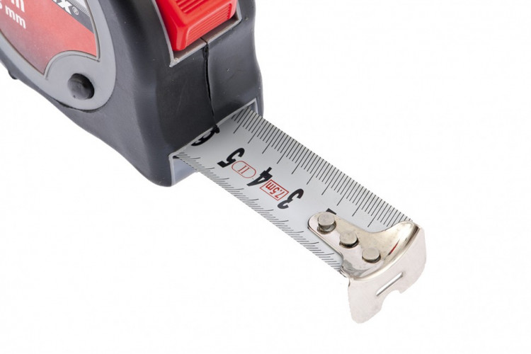 Рулетка Continuous fixation, 7,5 м х 25 мм, двухкомпонентный корпус, плавная фиксация Matrix