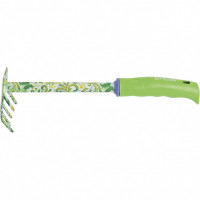 Грабли 5-зубые, 85 х 310 мм, стальные, пластиковая рукоятка, Flower Green Palisad