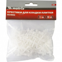 Крестики, 2,5 мм, для кладки плитки, 200 шт Matrix