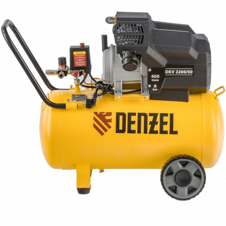 Компрессор воздушный DKV2200/50, Х-PRO 2,2 кВт, 400 л/мин, 50 л Denzel