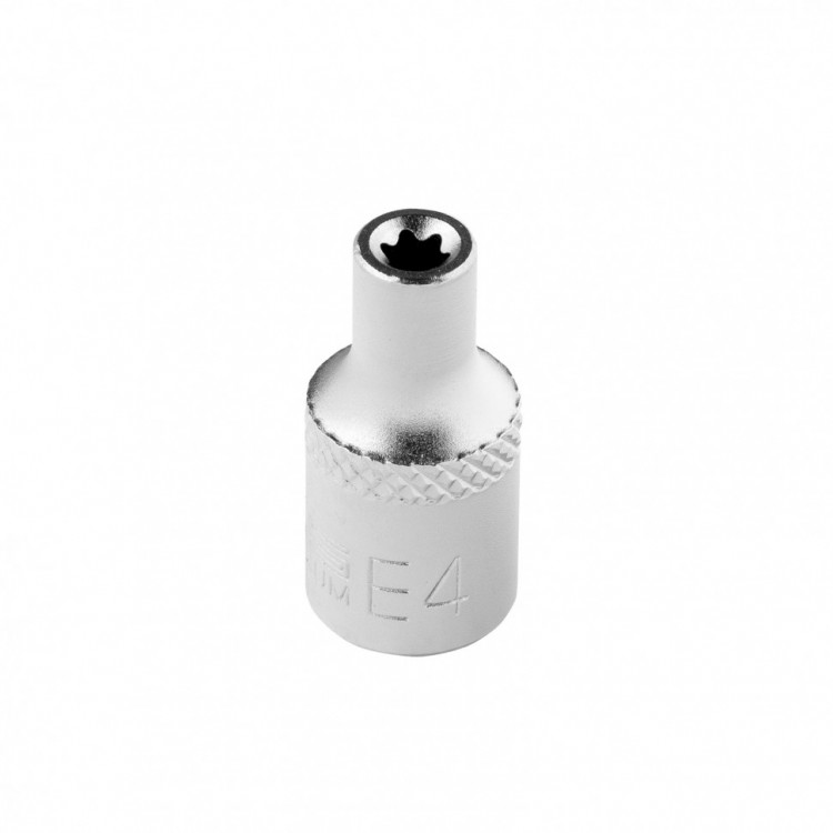 Головка торцевая 1/4, Е4, CrV Stels