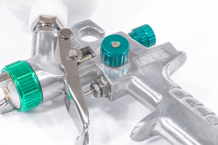 Краскораспылитель AG 810 HVLP, гравитационный, сопло 0,8 мм и 1 мм Stels