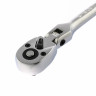 Ключ трещотка 1/4, 72 зуба, с быстрым сбросом, шарнирная СrV Stels