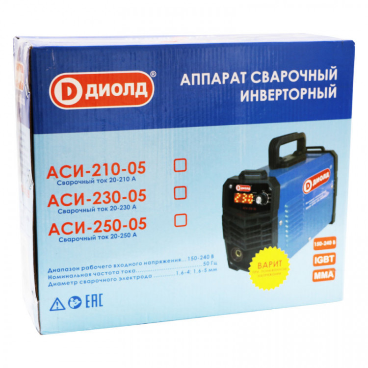 Аппарат сварочный инверторный Диолд АСИ 250-05