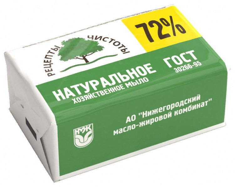 Мыло хозяйственное, 72%, 200 гр, НМЖК Россия