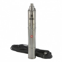 Скважинный насос DWS-4-150, винтовой, диаметр 4&quot;, 1300 Вт, 2000 л/ч, напор 150 м Denzel