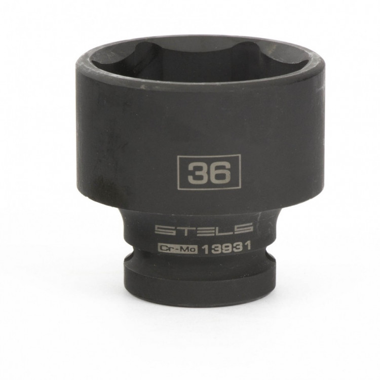 Головка ударная шестигранная, 36 мм, 1/2, CrMo Stels