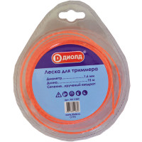 Леска для триммера 1.6мм, 15м