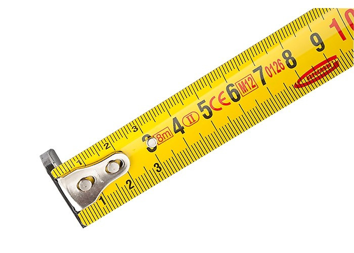 Рулетка &quot;Ergonomisch&quot;, 8 м x 25 мм, магнитный обрезиненный зацеп Gross