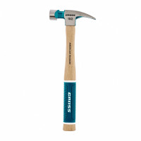 Молоток-гвоздодер, 280 г, угол 75, магнит, обрезиненная рукоятка American hickory GROSS