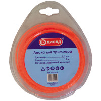 Леска для триммера 2.0мм, 15м