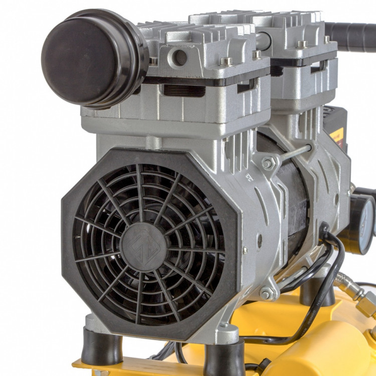 Компрессор DLS950/24 безмаслянный малошумный 950 Вт, 165 л/мин, ресивер 24 л Denzel