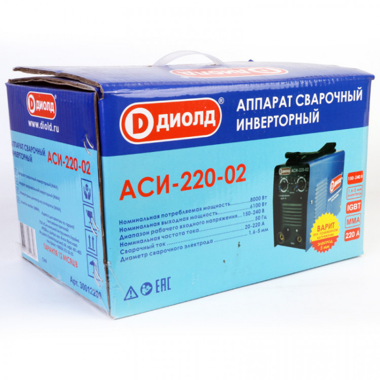 Аппарат сварочный инверторный Диолд АСИ-220-02