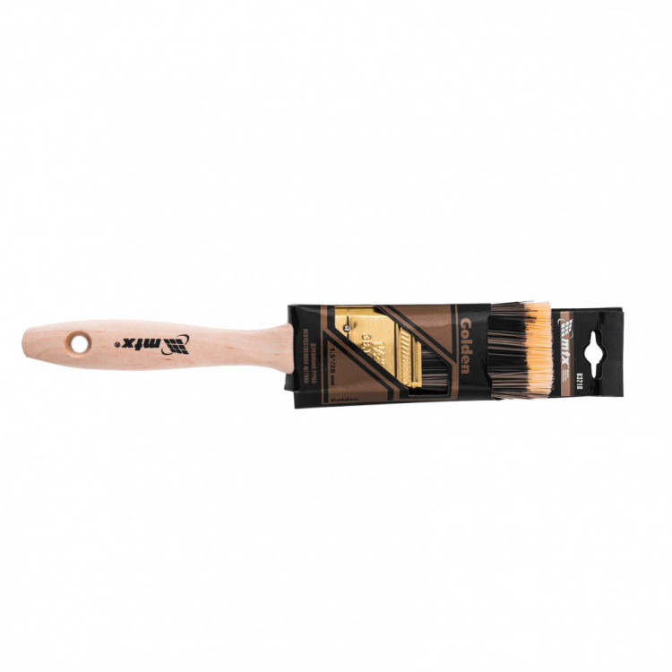 Кисть плоская Golden 1.5&quot;, искусственная щетина, деревянная ручка MTX