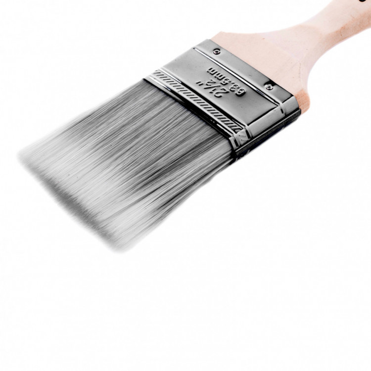 Кисть плоская Platinum 2.5&quot;, искусственная щетина, деревянная ручка MTX