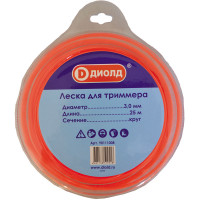 Леска для триммера 3,0мм, 25м