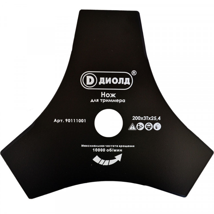 Нож для триммера Диолд 200x3Тx25,4мм