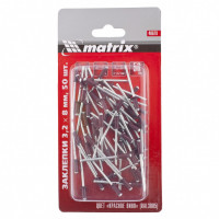 Заклепки 3,2 х 8 мм RAL 3005, красное вино, 50 шт Matrix
