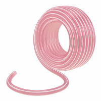 Шланг эластичный 3/4&quot;, 25 м, прозрачный розовый Palisad