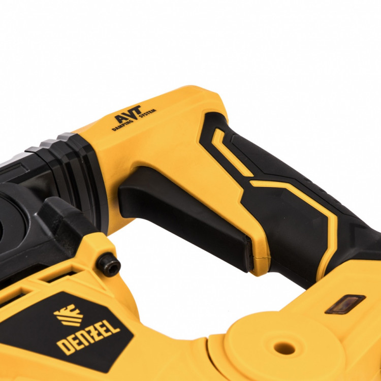 Перфоратор электрический RHV-1250-30, SDS-plus, 1250 Вт, 5 Дж, 3 плюс 1 режим Denzel