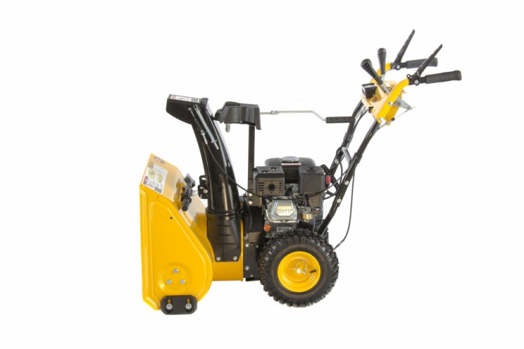 Бензиновая снегоуборочная машина SB 650 E, 6,5 л.с, с электростартером, фара Denzel