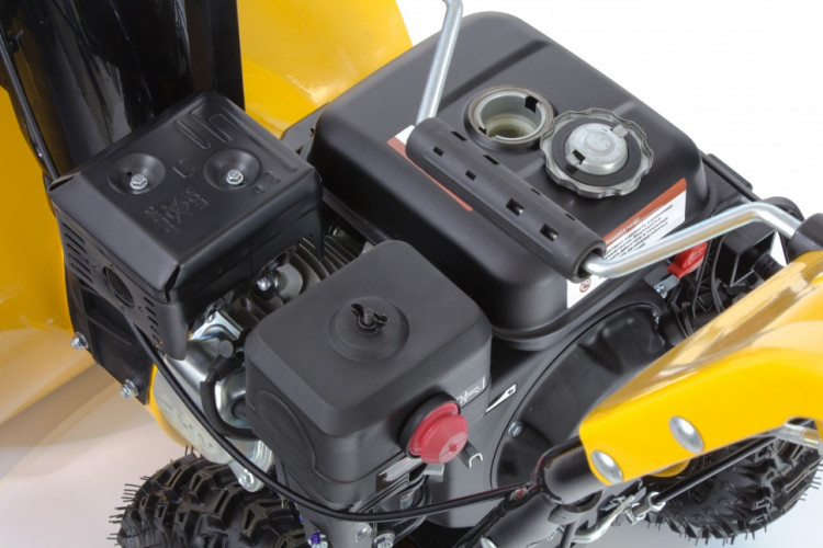 Бензиновая снегоуборочная машина SB 650 E, 6,5 л.с, с электростартером, фара Denzel