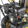 Бензиновая снегоуборочная машина SB 650 E, 6,5 л.с, с электростартером, фара Denzel