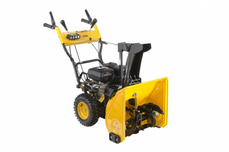 Бензиновая снегоуборочная машина SB 650 E, 6,5 л.с, с электростартером, фара Denzel