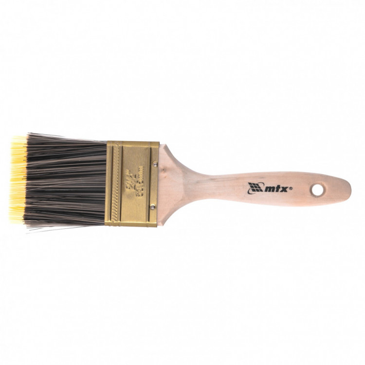 Кисть плоская Golden 2.5&quot;, искусственная щетина, деревянная ручка Mtx