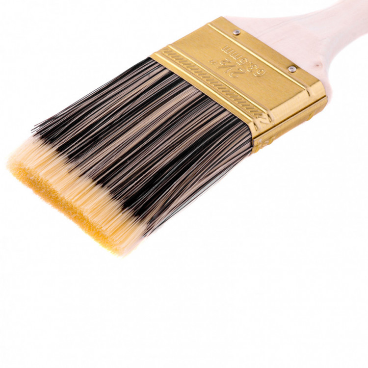 Кисть плоская Golden 2.5&quot;, искусственная щетина, деревянная ручка Mtx
