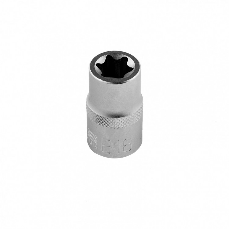Головка торцевая 1/2, Е16, CrV Stels