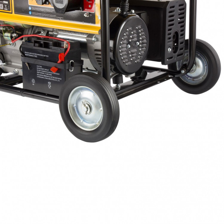 Генератор бензиновый GE 6900E, 5.5 кВт, 220 В/50 Гц, 25 л, электростартер Denzel