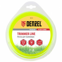 Леска для триммера, квадрат 2,4 мм х 40 м, блистер Flex cord Denzel
