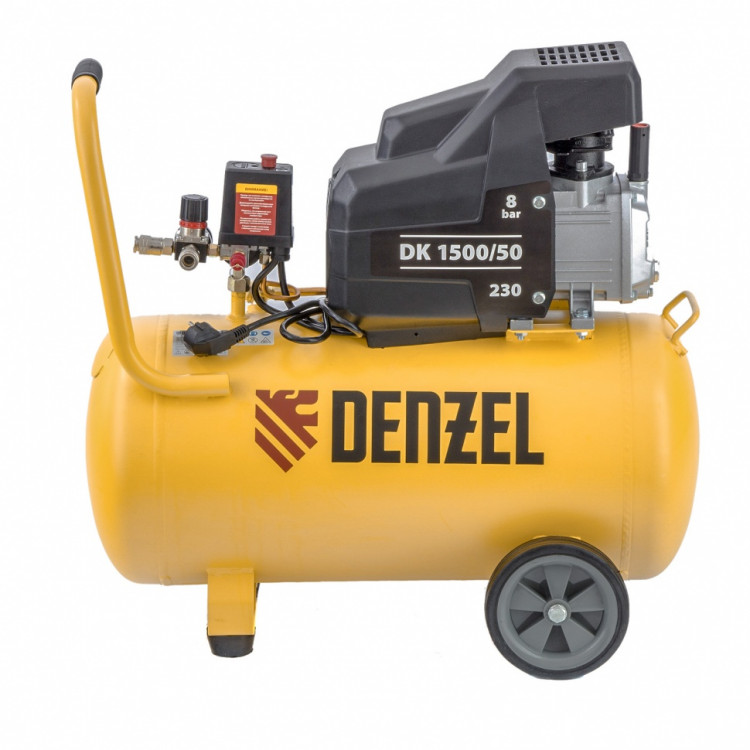 Компрессор воздушный DK1500/50, Х-PRO 1,5 кВт, 230 л/мин, 50 л Denzel
