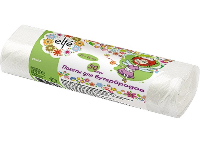 Пакеты для бутербродов 320 х 250 мм, 50 шт, рулон, Россия Elfe