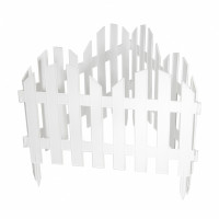 Забор декоративный &quot;Романтика&quot;, 28х300 см, белый, Россия Palisad